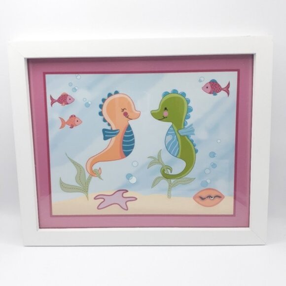 Little Big Studios “Under the Sea” Framed Nursery Art | Set of 4 | 8.5" x 11" - Picture 5 of 6